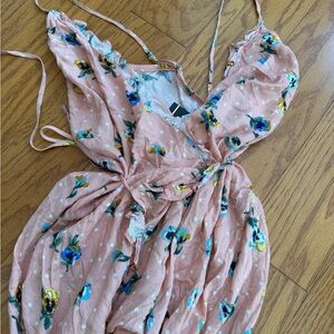 Forever 21 Plus Size Pink Floral High Low Dress XXXL 3X